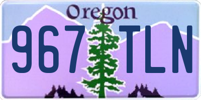 OR license plate 967TLN