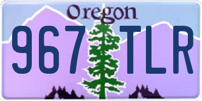 OR license plate 967TLR