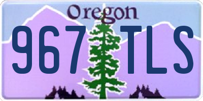 OR license plate 967TLS