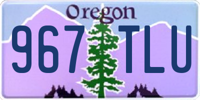 OR license plate 967TLU