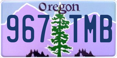 OR license plate 967TMB