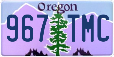 OR license plate 967TMC