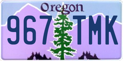 OR license plate 967TMK