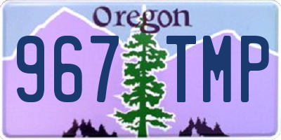 OR license plate 967TMP