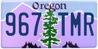 OR license plate 967TMR