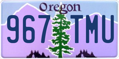 OR license plate 967TMU