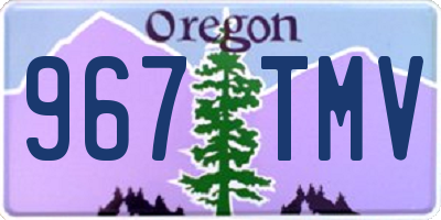 OR license plate 967TMV