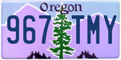 OR license plate 967TMY