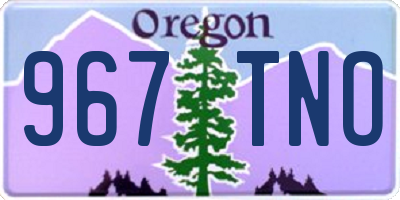 OR license plate 967TNO