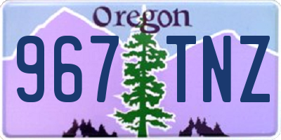 OR license plate 967TNZ
