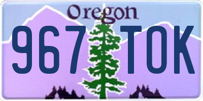 OR license plate 967TOK
