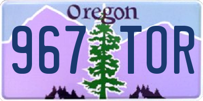 OR license plate 967TOR