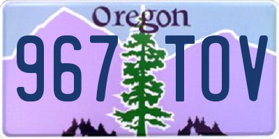 OR license plate 967TOV