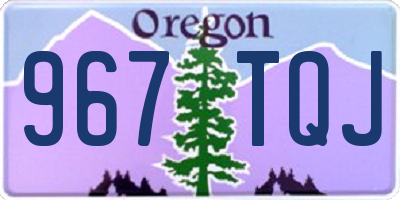 OR license plate 967TQJ