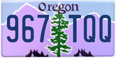 OR license plate 967TQQ