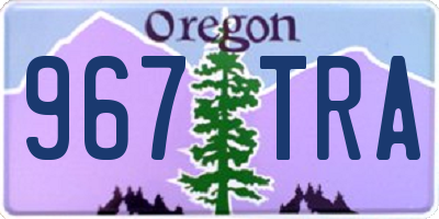 OR license plate 967TRA