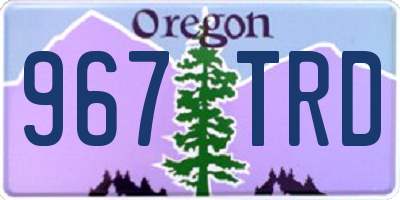 OR license plate 967TRD