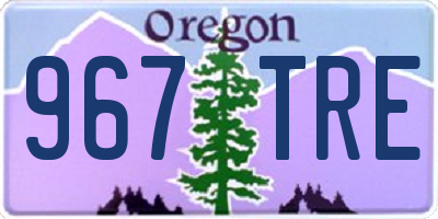 OR license plate 967TRE