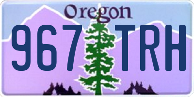 OR license plate 967TRH