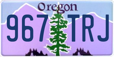 OR license plate 967TRJ