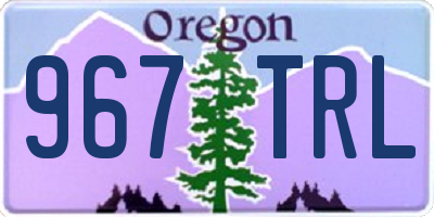 OR license plate 967TRL