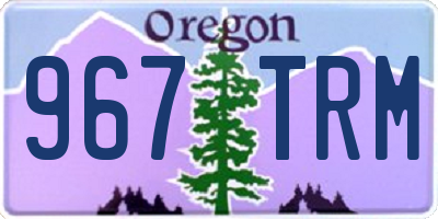 OR license plate 967TRM