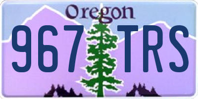OR license plate 967TRS