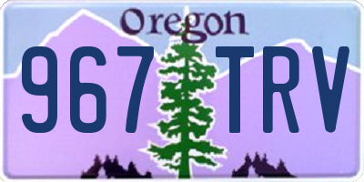OR license plate 967TRV
