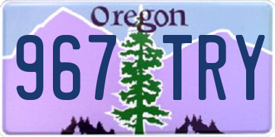 OR license plate 967TRY