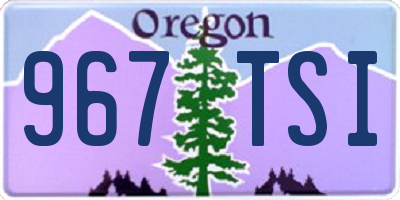 OR license plate 967TSI