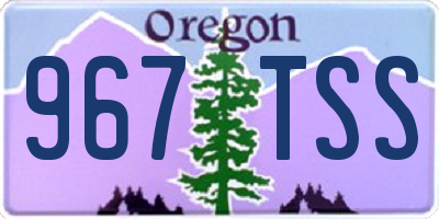 OR license plate 967TSS