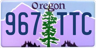 OR license plate 967TTC
