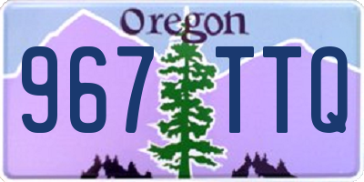 OR license plate 967TTQ