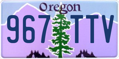 OR license plate 967TTV