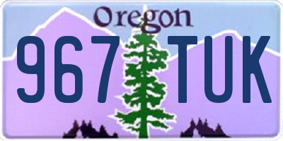 OR license plate 967TUK