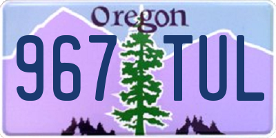 OR license plate 967TUL