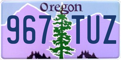 OR license plate 967TUZ