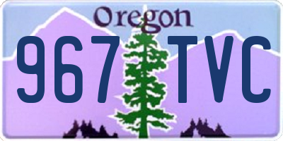 OR license plate 967TVC
