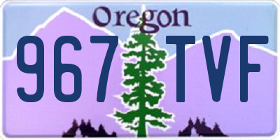 OR license plate 967TVF