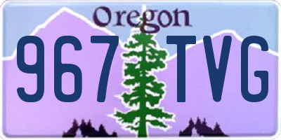 OR license plate 967TVG