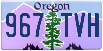 OR license plate 967TVH