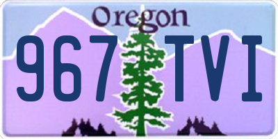 OR license plate 967TVI