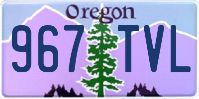OR license plate 967TVL