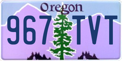OR license plate 967TVT