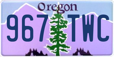 OR license plate 967TWC
