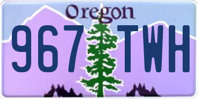 OR license plate 967TWH