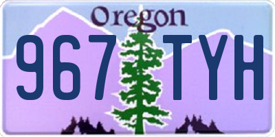 OR license plate 967TYH