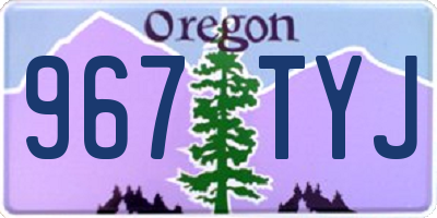 OR license plate 967TYJ
