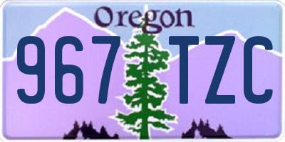 OR license plate 967TZC
