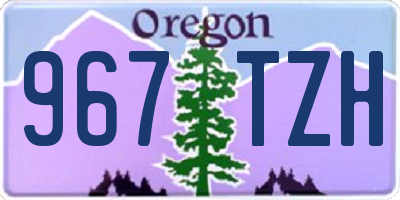 OR license plate 967TZH